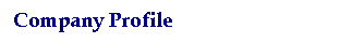 Text Box:Company Profile